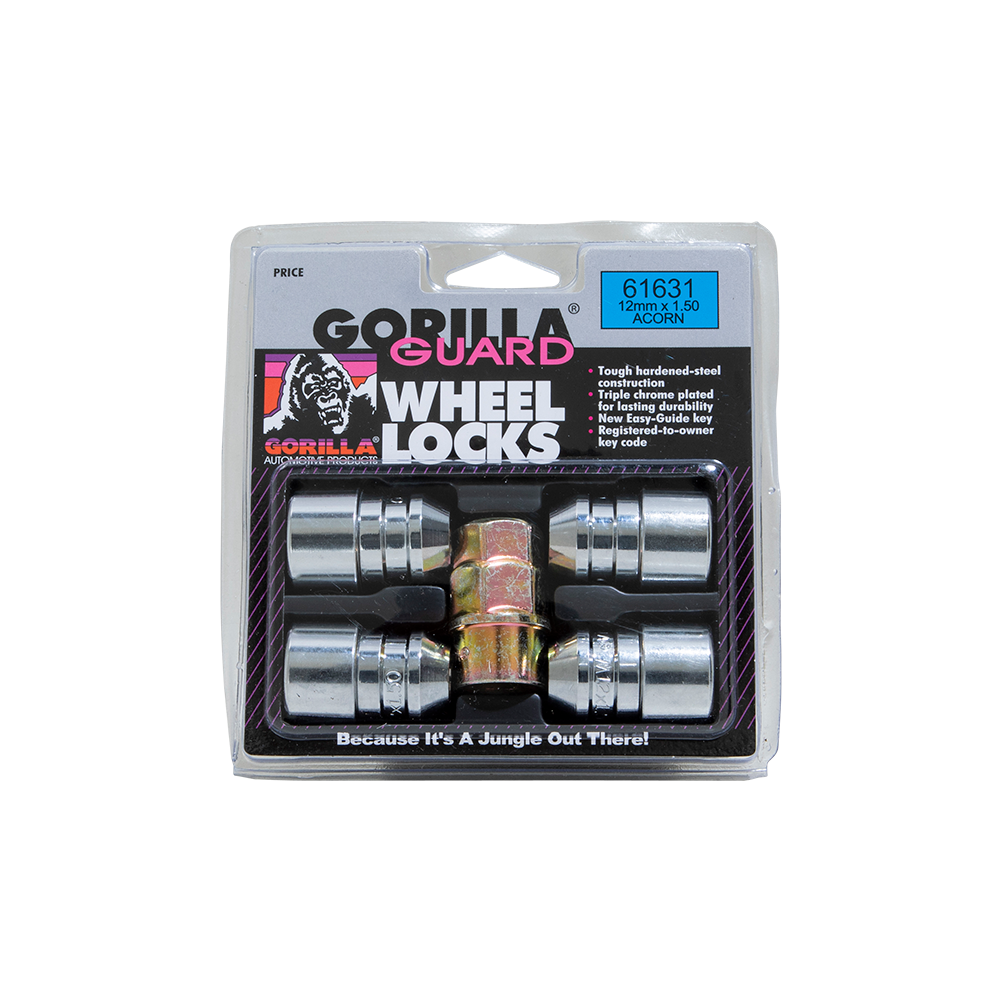 GORILLA GUARD ACORN 12-1.50 CHR CLAM by Gorilla Automotive