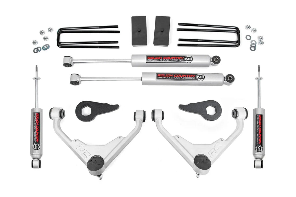 3 Inch Lift Kit | Chevy/GMC 2500HD/3500HD/Suburban 2500/Yukon XL 2500 (01-10) by Rough Country