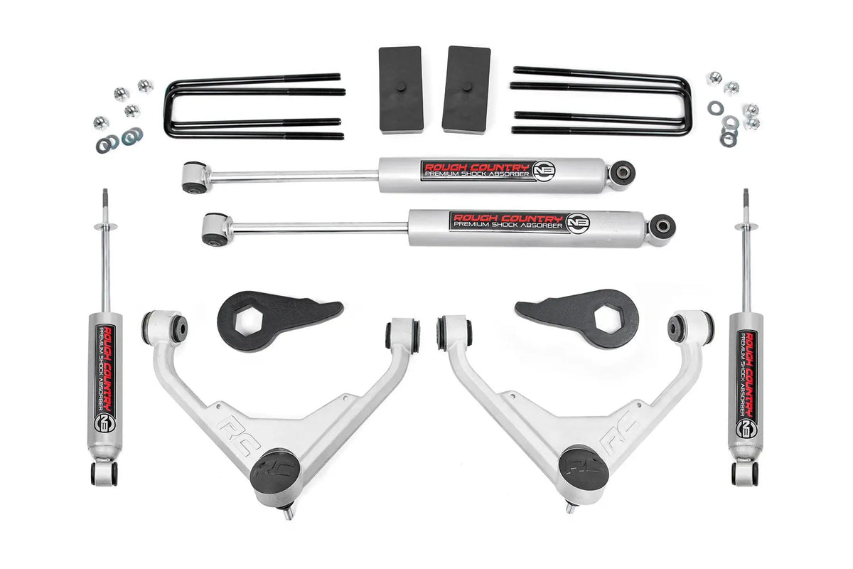 3 Inch Lift Kit | Chevy/GMC 2500HD/3500HD/Suburban 2500/Yukon XL 2500 (01-10) by Rough Country
