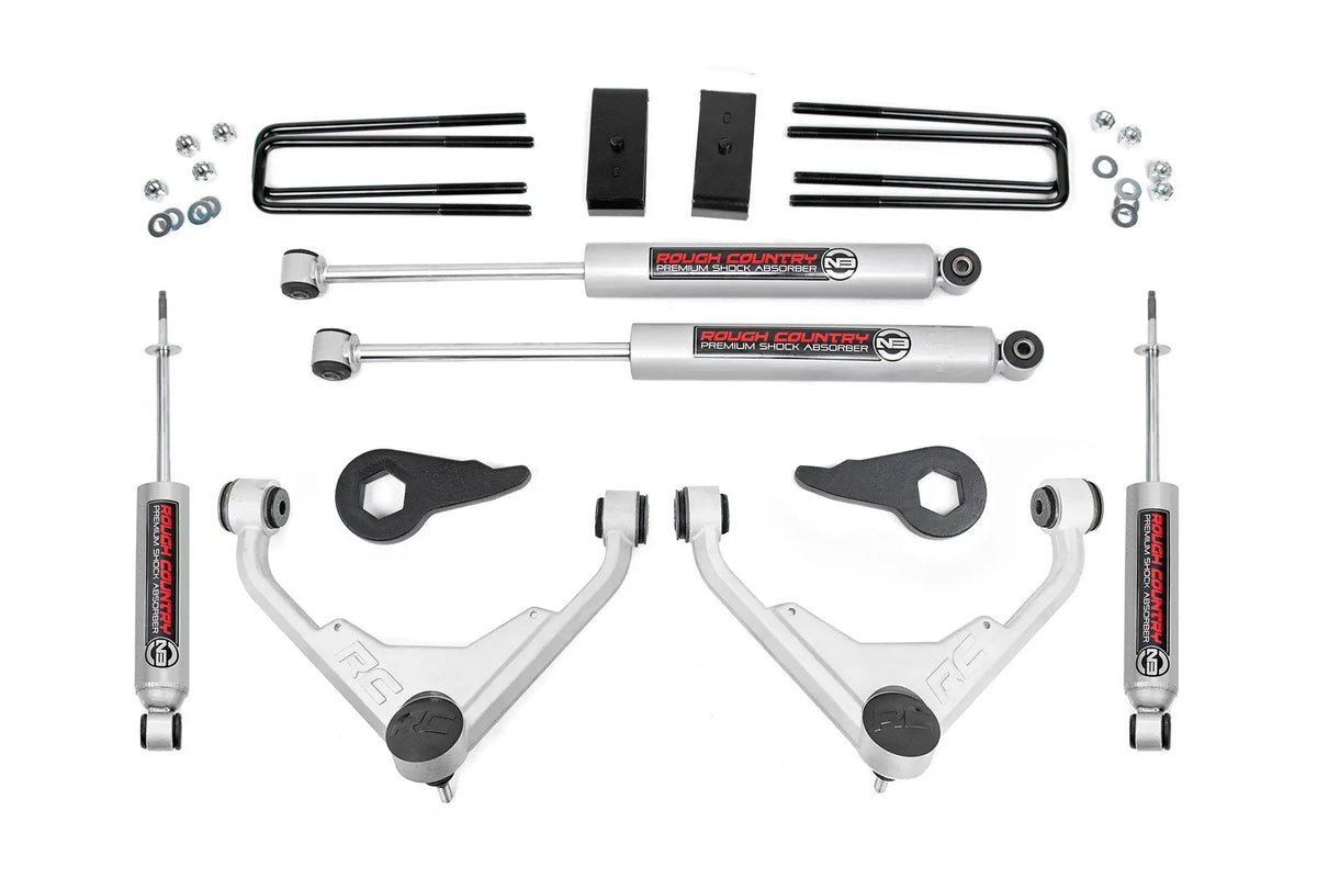 3 Inch Lift Kit | FK/FF Code | Chevy/GMC Sierra/Silverado 2500 HD Suburban/Yukon XL 2500 (01-10) by Rough Country