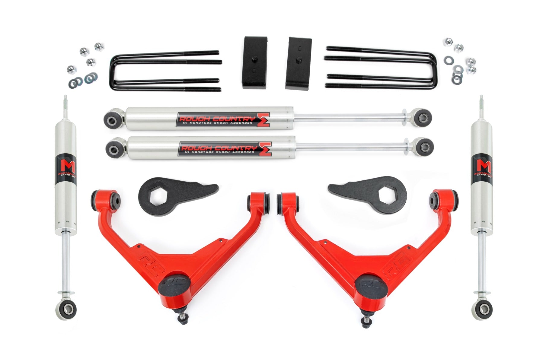 3 Inch Lift Kit | M1 | FK/FF | Chevy/GMC 2500HD/3500HD/Suburban 2500/Yukon XL 2500 (01-10) by Rough Country