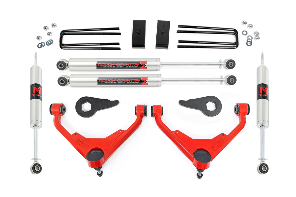 3 Inch Lift Kit | M1 | FK/FF | Chevy/GMC 2500HD/3500HD/Suburban 2500/Yukon XL 2500 (01-10) by Rough Country