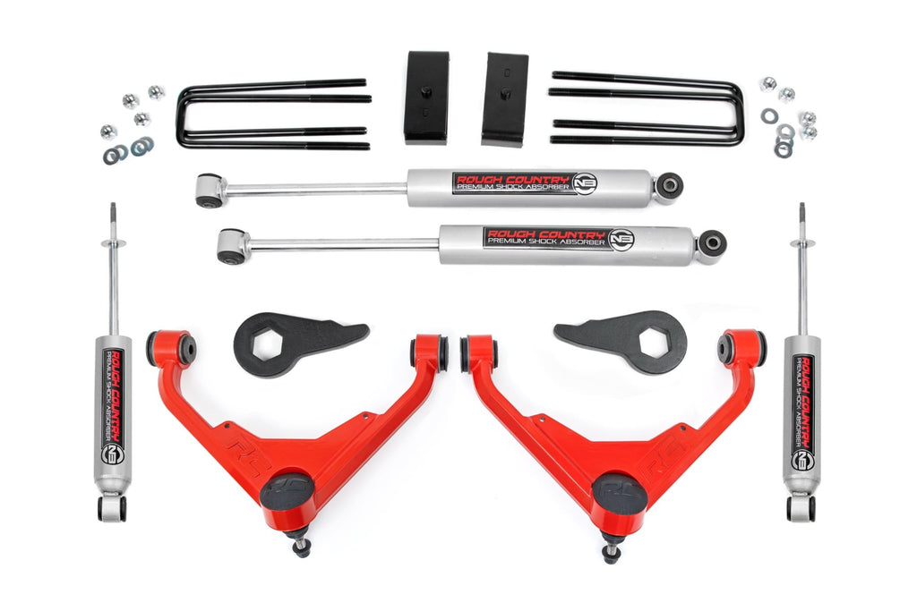 3 Inch Lift Kit | FK/FF Code | Chevy/GMC Sierra/Silverado 2500 HD Suburban/Yukon XL 2500 (01-10) by Rough Country