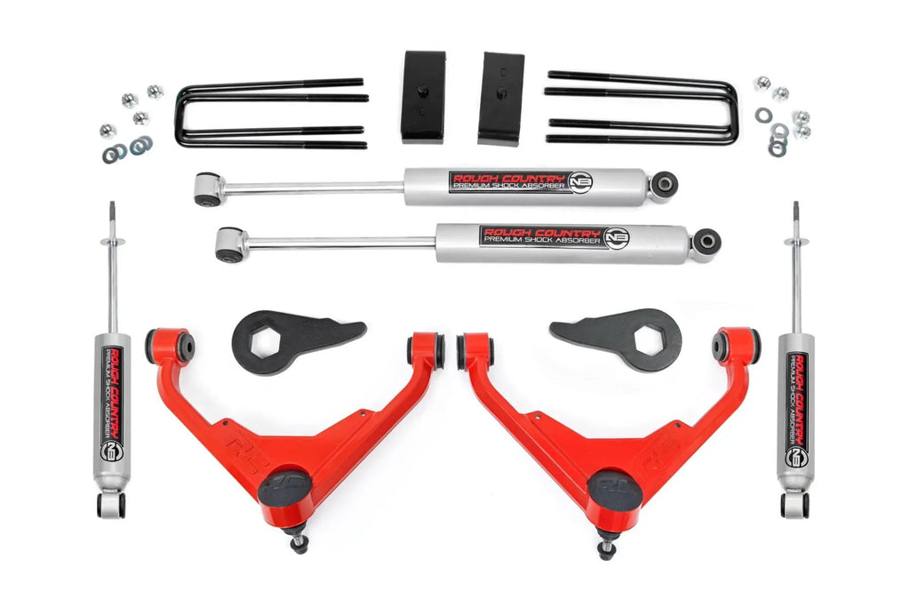 3 Inch Lift Kit | FK/FF Code | Chevy/GMC Sierra/Silverado 2500 HD Suburban/Yukon XL 2500 (01-10) by Rough Country