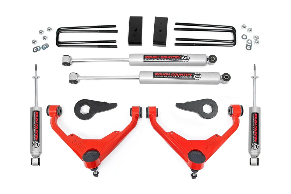 3 Inch Lift Kit | FK/FF Code | Chevy/GMC Sierra/Silverado 2500 HD Suburban/Yukon XL 2500 (01-10) by Rough Country