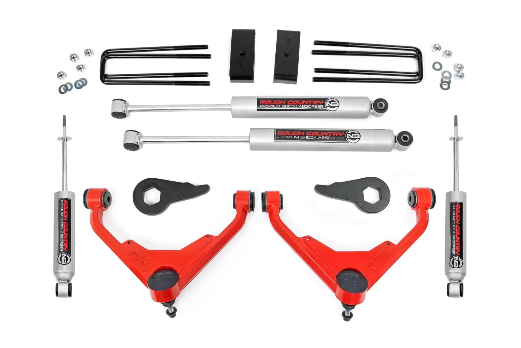 3 Inch Lift Kit | FK/FF Code | Chevy/GMC Sierra/Silverado 2500 HD Suburban/Yukon XL 2500 (01-10) by Rough Country