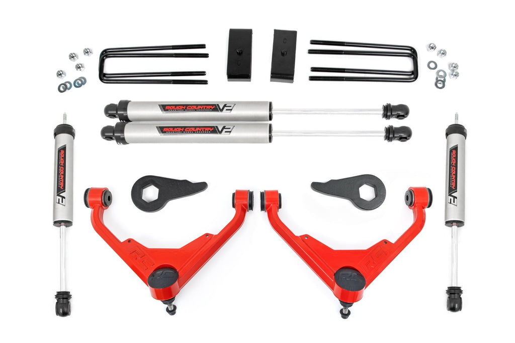 3 Inch Lift Kit | FT Code | V2 | Chevy/GMC 2500HD/3500HD/Suburban 2500/Yukon XL 2500 (01-10) by Rough Country