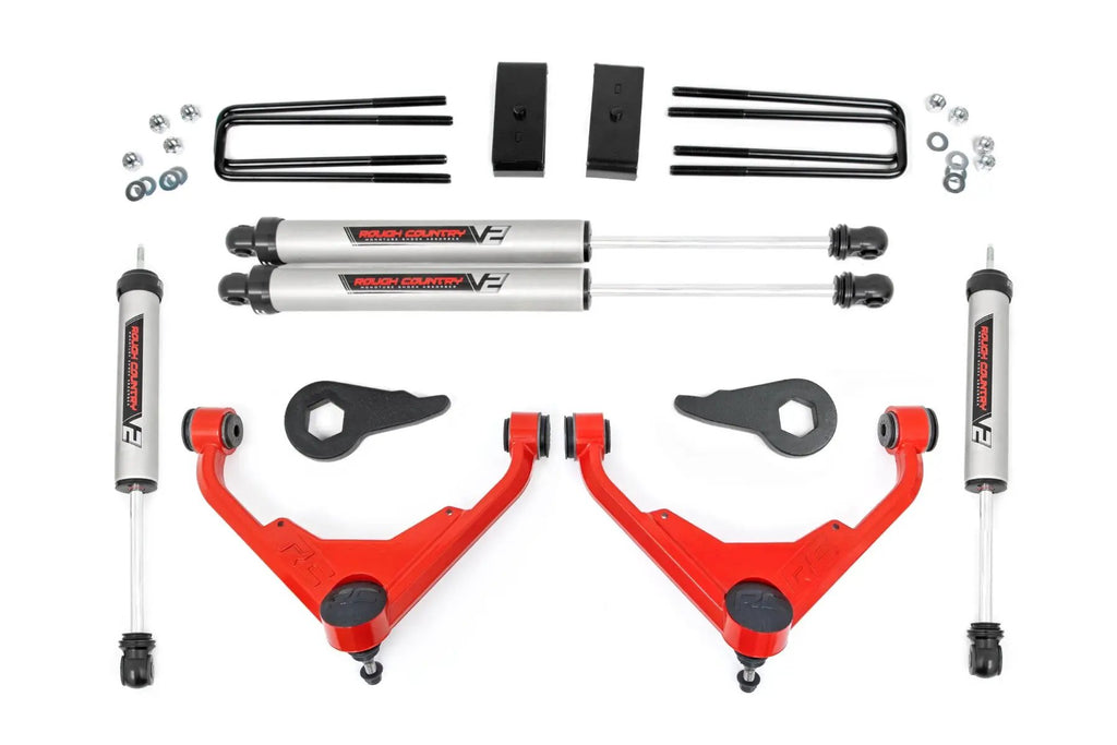 3 Inch Lift Kit | FT Code | V2 | Chevy/GMC 2500HD/3500HD/Suburban 2500/Yukon XL 2500 (01-10) by Rough Country