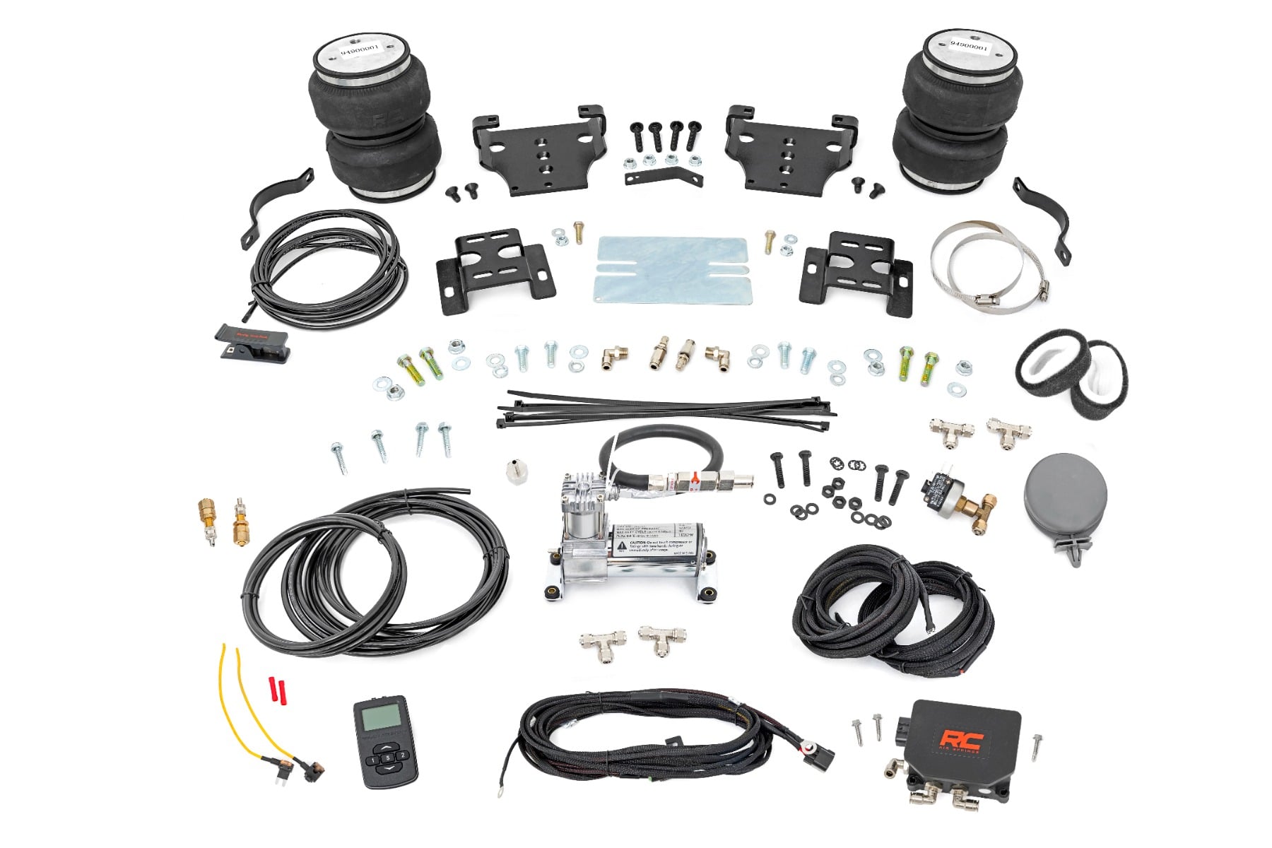 Air Spring Kit w/compressor | Wireless Controller | 0-6" Lift | Chevy/GMC 2500HD (01-10) by Rough Country