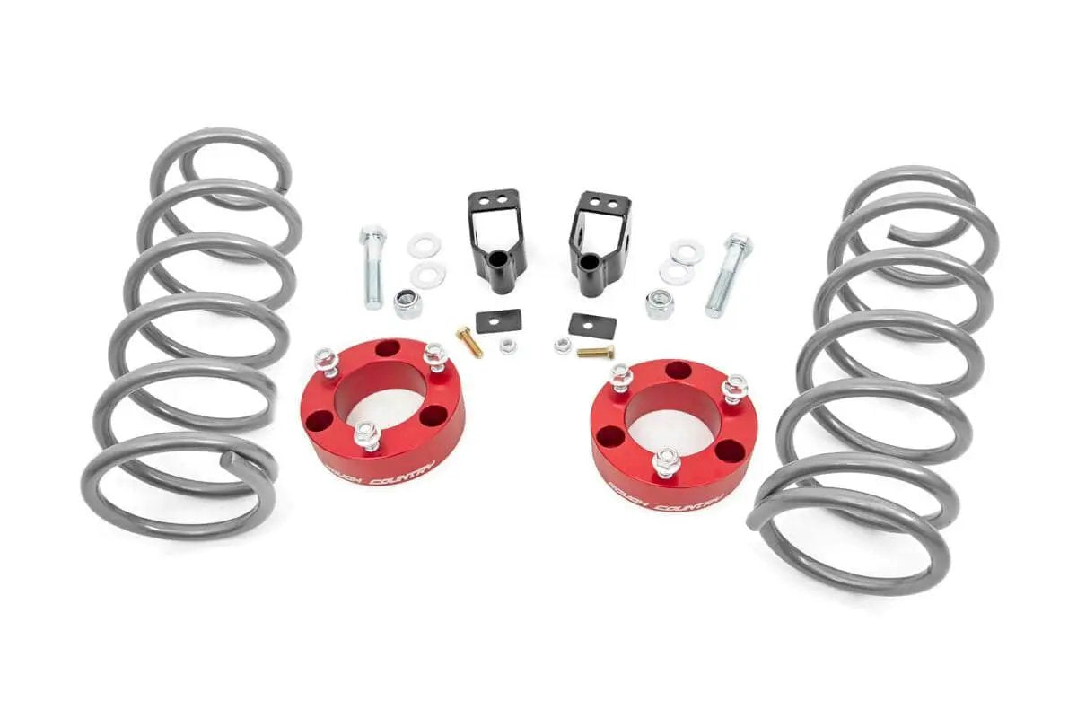 3 Inch Lift Kit | X-REAS | RR Springs | Red | Toyota 4Runner 4WD (2003-2009) by Rough Country