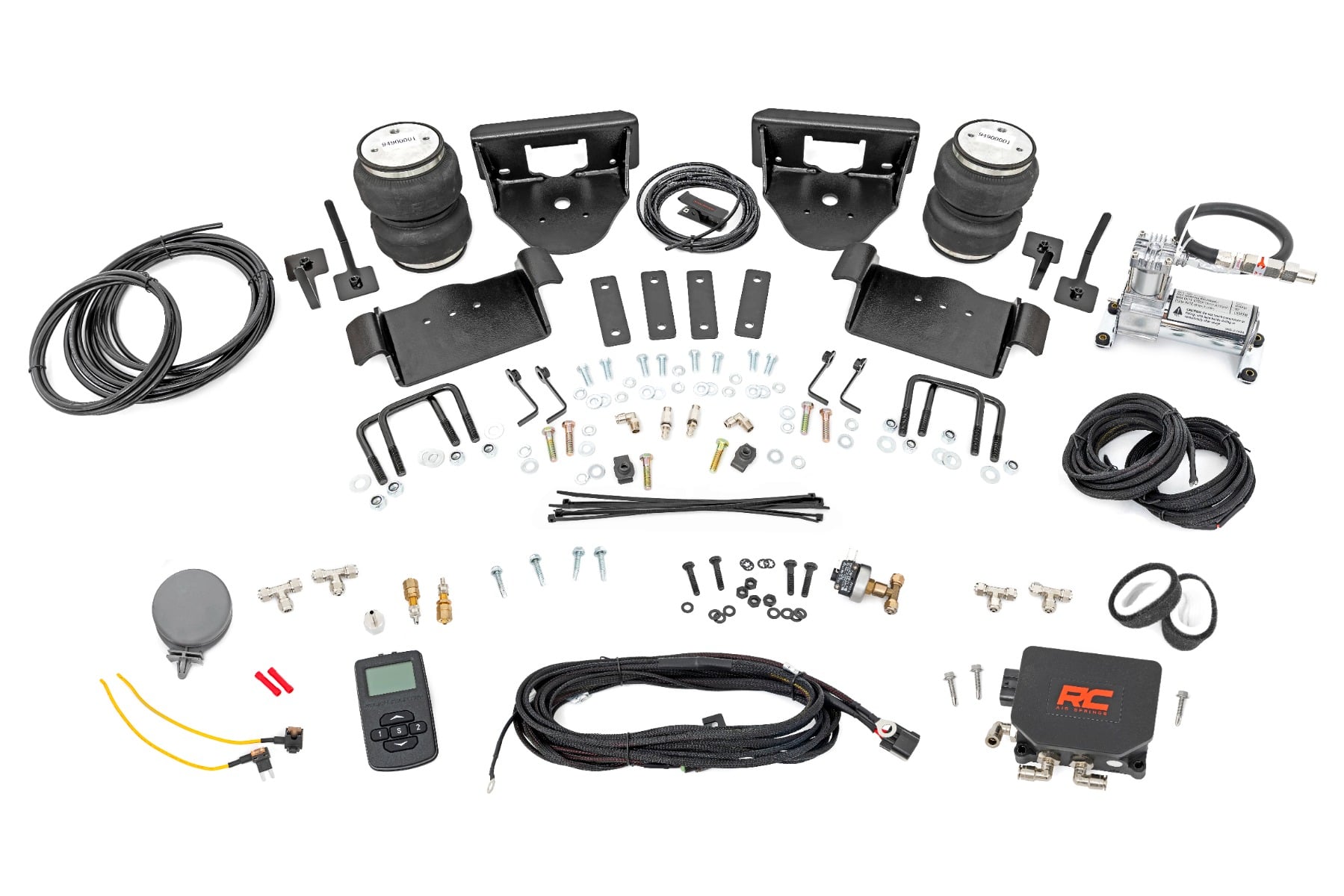 Air Spring Kit w/compressor | Wireless Controller | 0-6" Lifts | Ford F-150 (04-14) by Rough Country