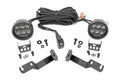 LED Light Kit | Ditch Mount | Black Series Round | 3.5 Inch | Amber DRL | Toyota Tacoma (05-15) by Rough Country