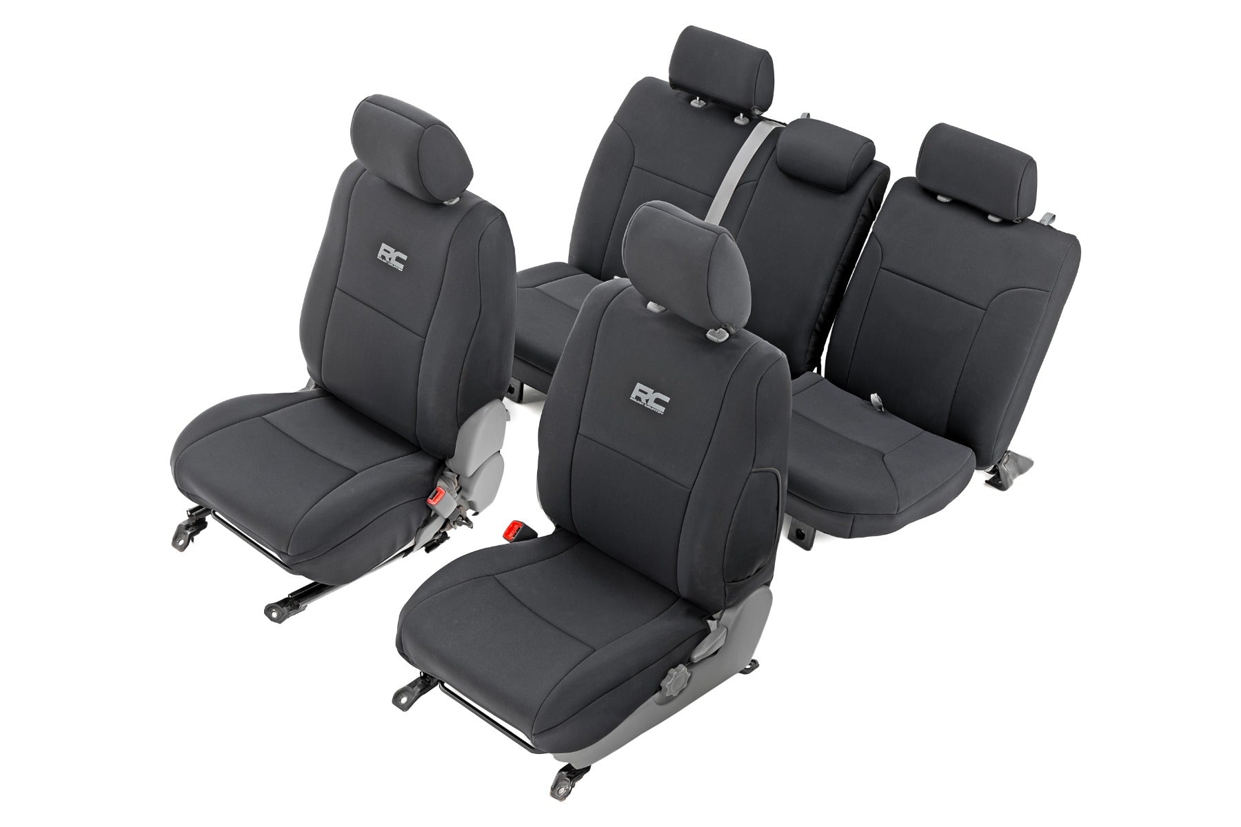 Seat Covers | FR & RR | Crew Cab | Toyota Tacoma 2WD/4WD (2005-2015) by Rough Country