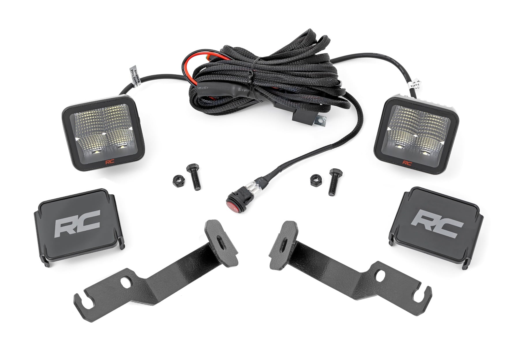 LED Light Kit | Ditch Mount | 2" Spectrum Pair | Spot | Toyota Tacoma (05-15) by Rough Country