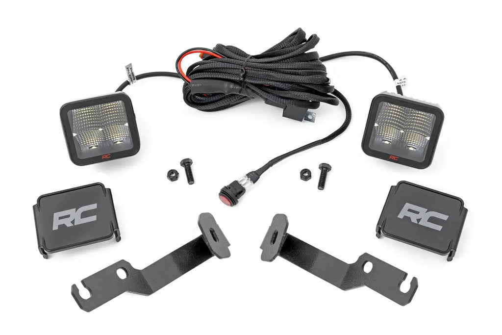 LED Light Kit | Ditch Mount | 2" Spectrum Pair | Spot | Toyota Tacoma (05-15) by Rough Country