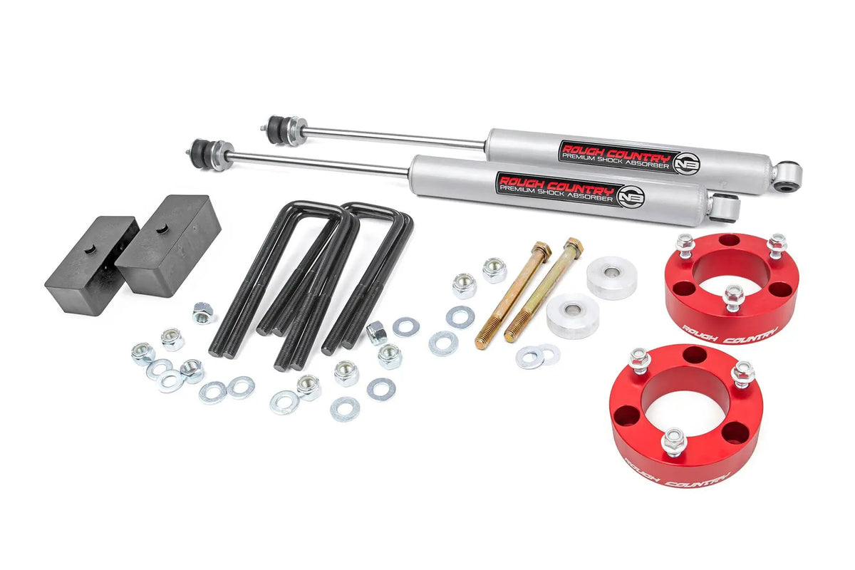 3 Inch Lift Kit | Red Spacer | Toyota Tacoma 2WD/4WD (2005-2023) by Rough Country