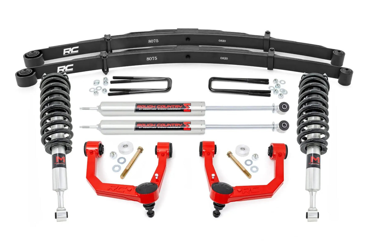 3.5 Inch Lift Kit | Red UCA | M1 Struts | Toyota Tacoma 2WD/4WD (2005-2023) by Rough Country