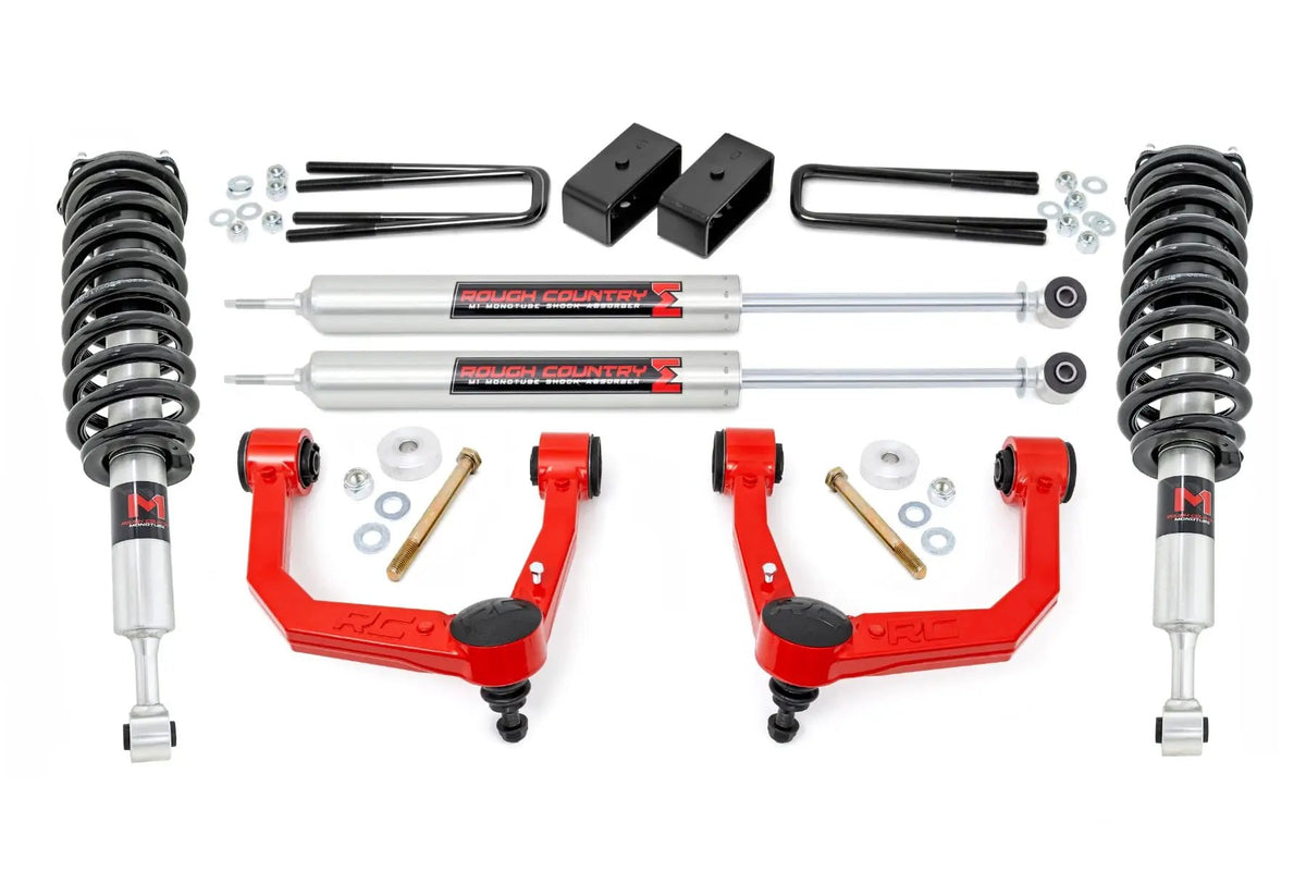 3.5 Inch Lift Kit | Red UCA | M1 Struts | Toyota Tacoma 2WD/4WD (2005-2023) by Rough Country