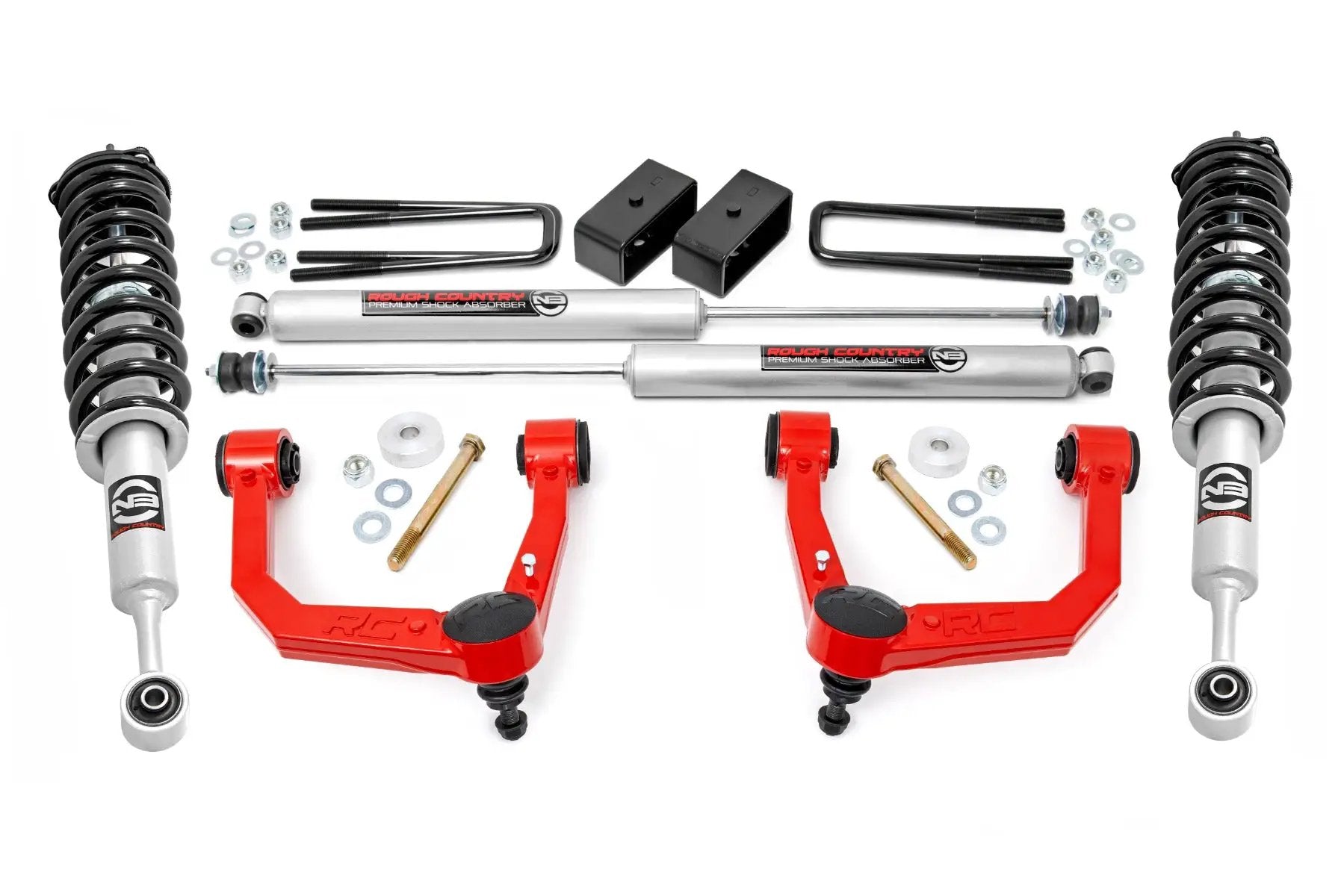 3.5 Inch Lift Kit | Red UCA | N3 Struts | Toyota Tacoma 2WD/4WD (2005-2023) by Rough Country