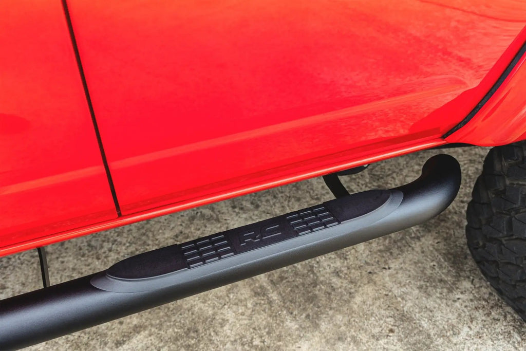 Nerf Steps | 3-Inch Tube | 4-Door | Ford Bronco 4WD (2021-2026) by Rough Country