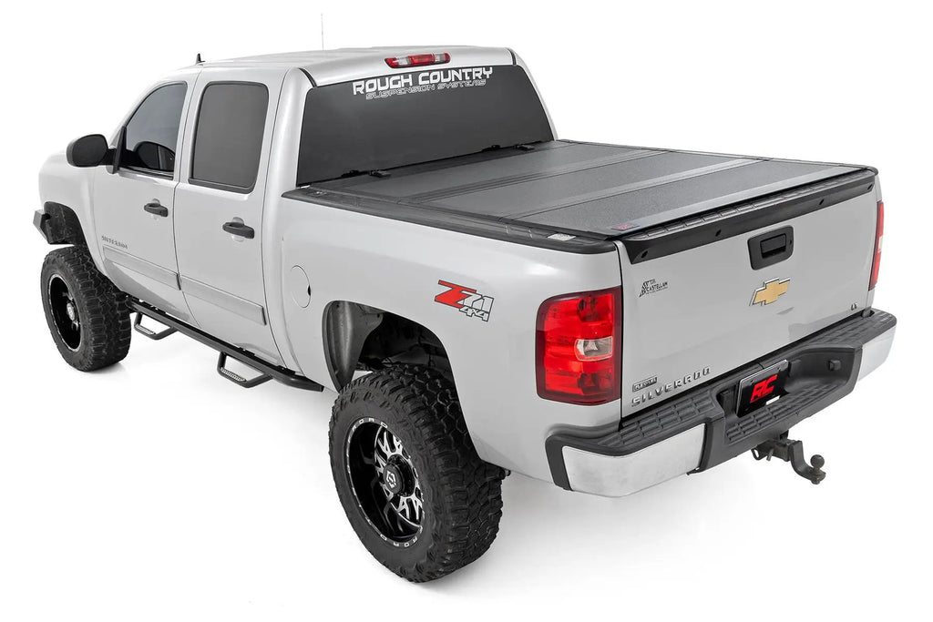 Hard Tri-Fold Flip Up Bed Cover | 5'9" Bed | Chevy/GMC 1500 (07-13) by Rough Country