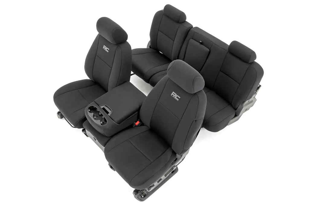 Seat Covers | FR 40/40/20 & RR Full Bench | Chevy/GMC 1500/2500HD (07-13) by Rough Country