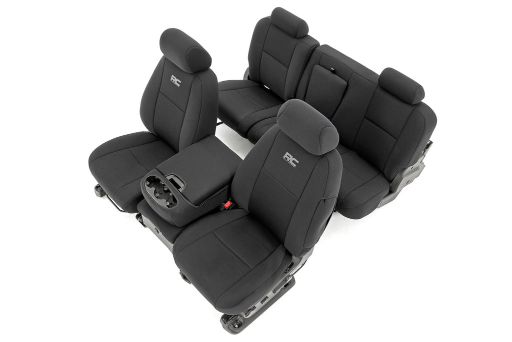 Seat Covers | FR 40/40/20 & RR Full Bench | Chevy/GMC 1500/2500HD (07-13) by Rough Country