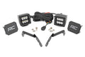 LED Light Kit | Ditch Mount | 2" Black Pair | Spot | Chevy 1500 & Chevy/GMC 2500HD/3500HD (07-14) by Rough Country