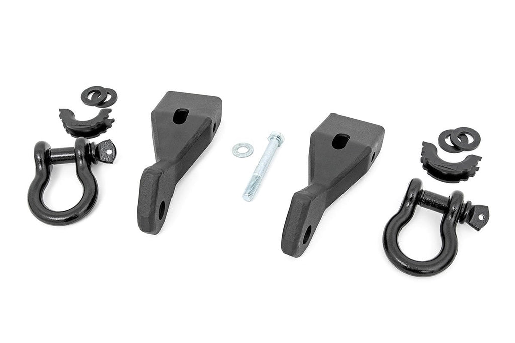 Tow Hook Brackets | D-Ring Combo | Chevy/GMC 1500 (07-13) by Rough Country