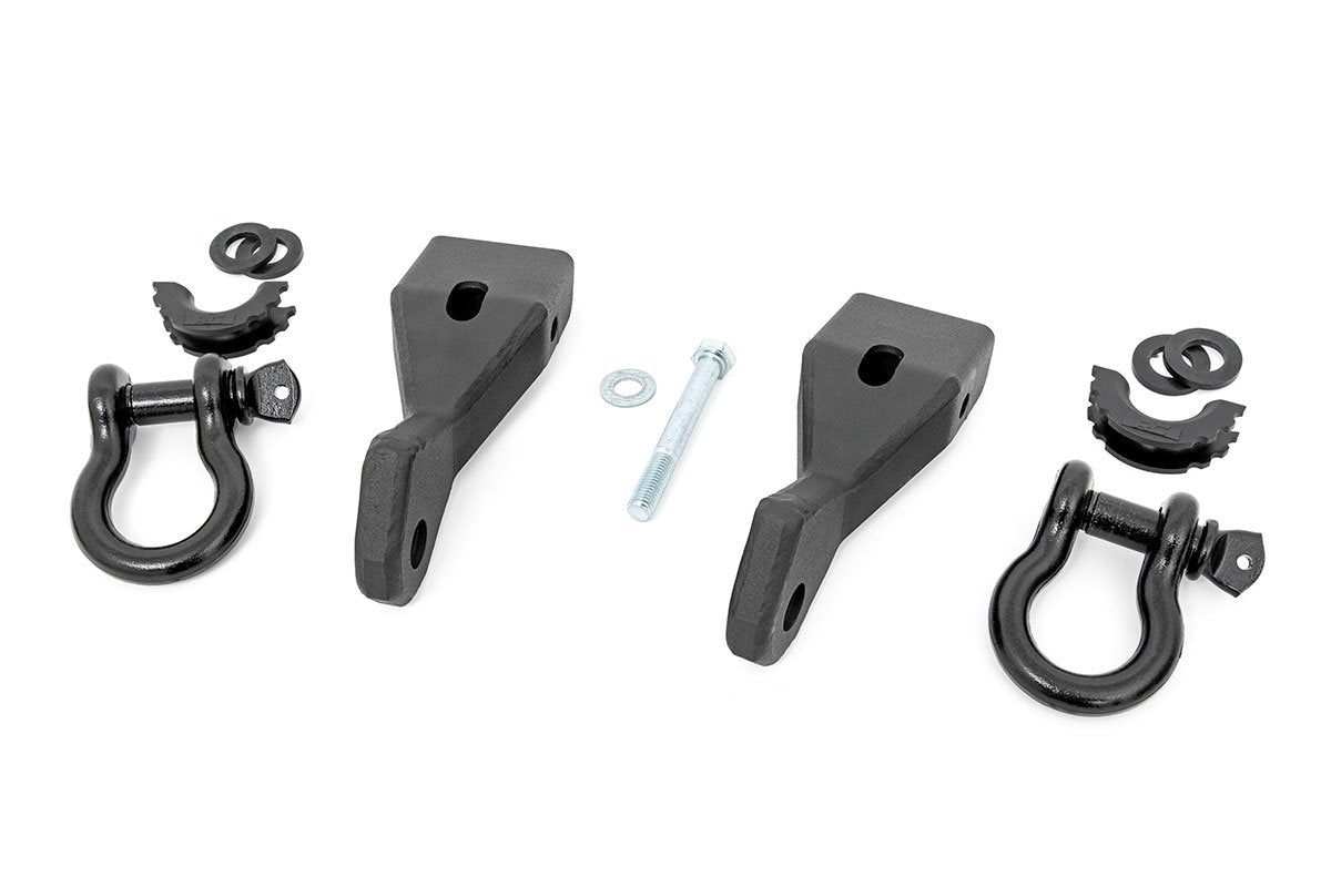 Tow Hook Brackets | D-Ring Combo | Chevy/GMC 1500 (07-13) by Rough Country