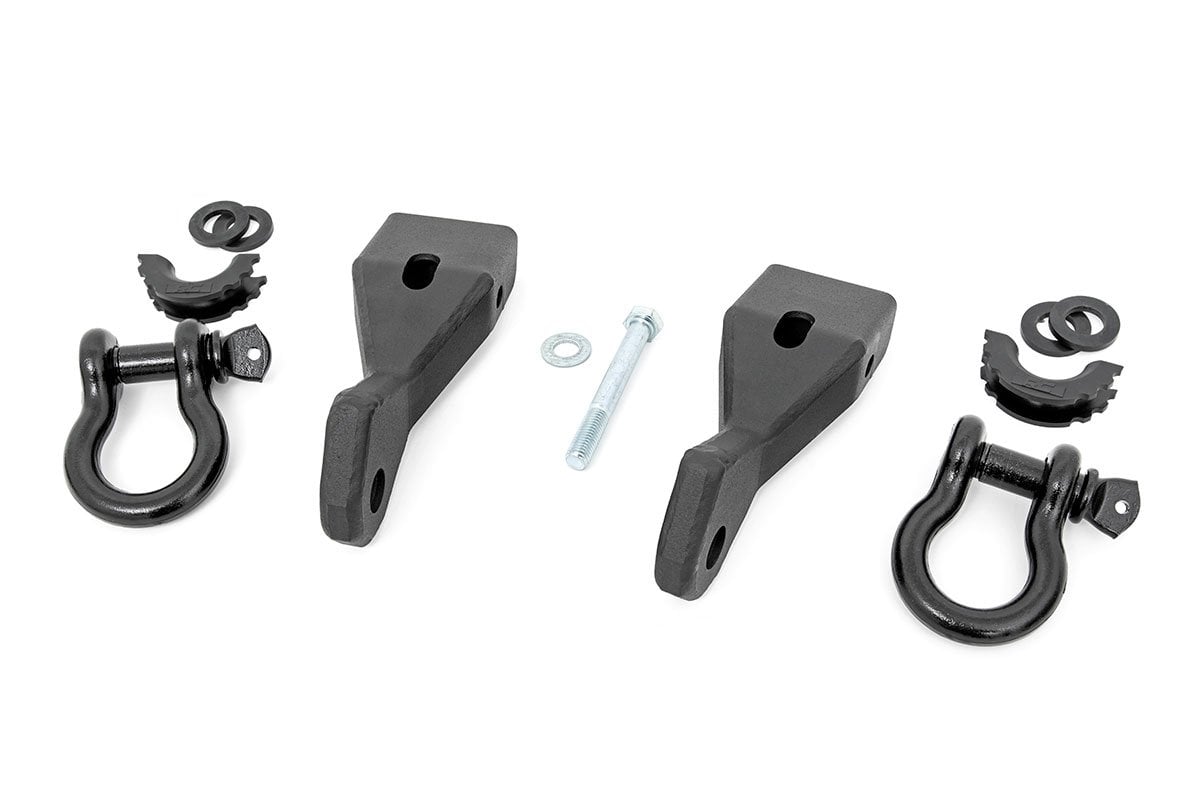 Tow Hook Brackets | D-Ring Combo | Chevy/GMC 1500 (07-13) by Rough Country