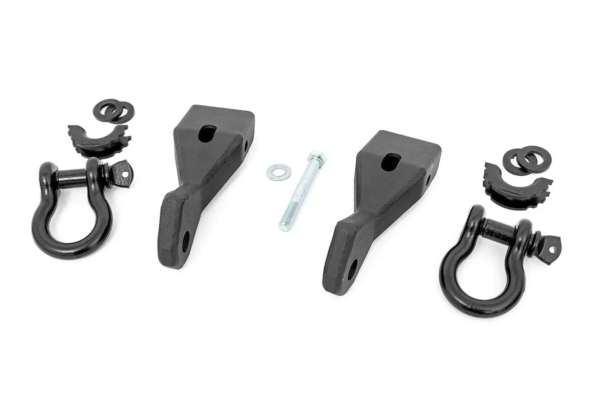 Tow Hook Brackets | D-Ring Combo | Chevy/GMC 1500 (07-13) by Rough Country