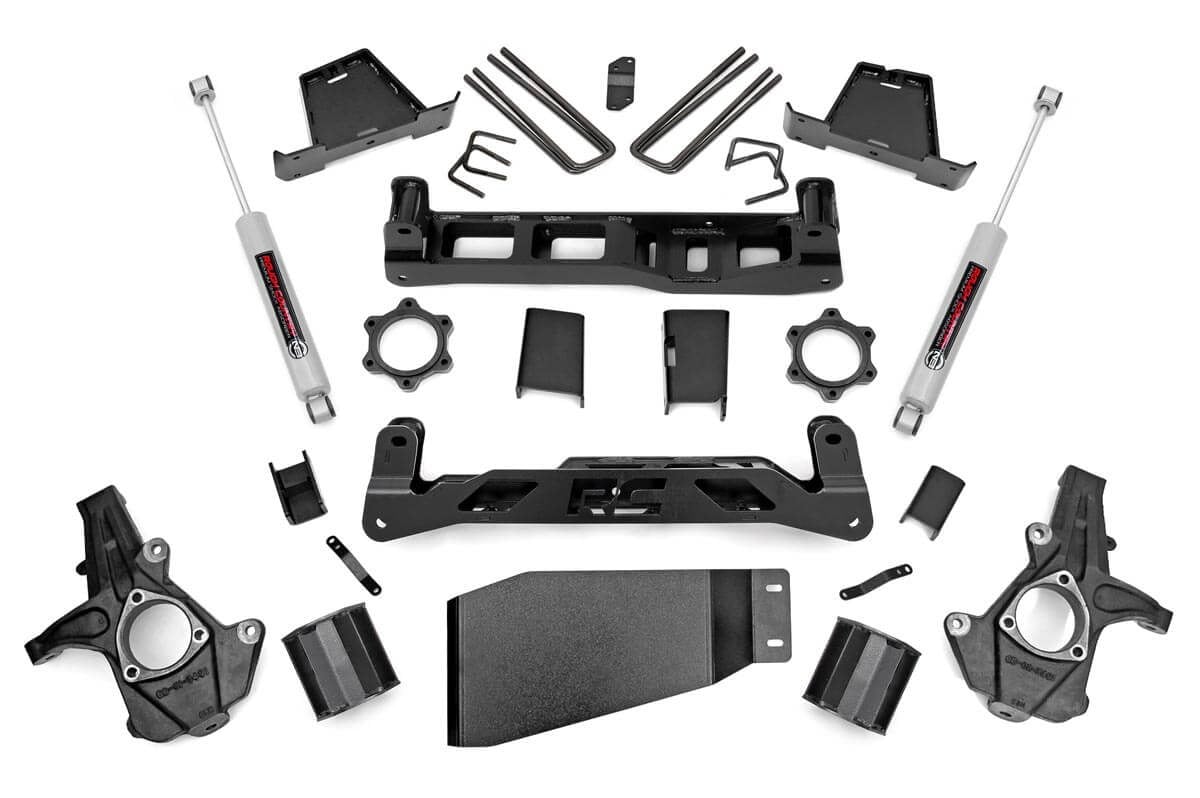 6 Inch Lift Kit | Chevy Silverado & GMC Sierra 1500 4WD (2007-2013) by Rough Country