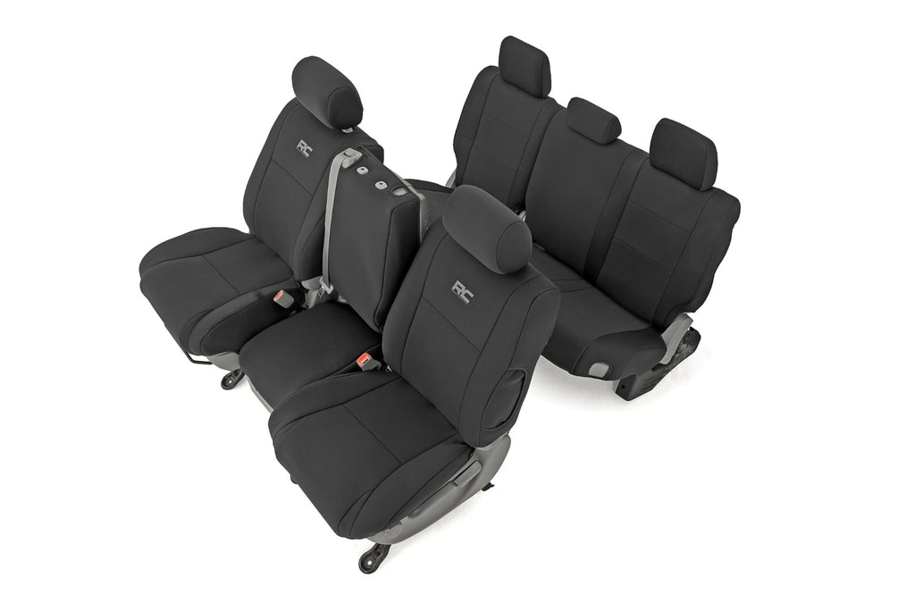 Seat Covers | FR w/ Console Cover and Rear | Toyota Tundra 2WD/4WD (07-13) by Rough Country
