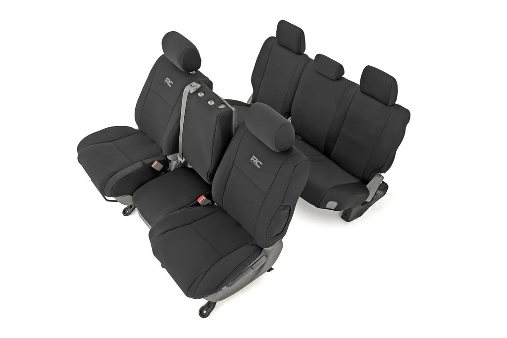Seat Covers | FR w/ Console Cover and Rear | Toyota Tundra 2WD/4WD (07-13) by Rough Country