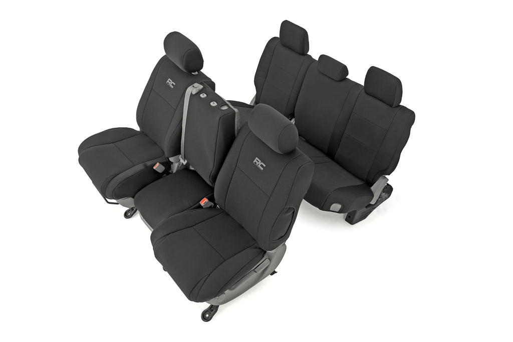 Seat Covers | FR w/ Console Cover and Rear | Toyota Tundra 2WD/4WD (07-13) by Rough Country