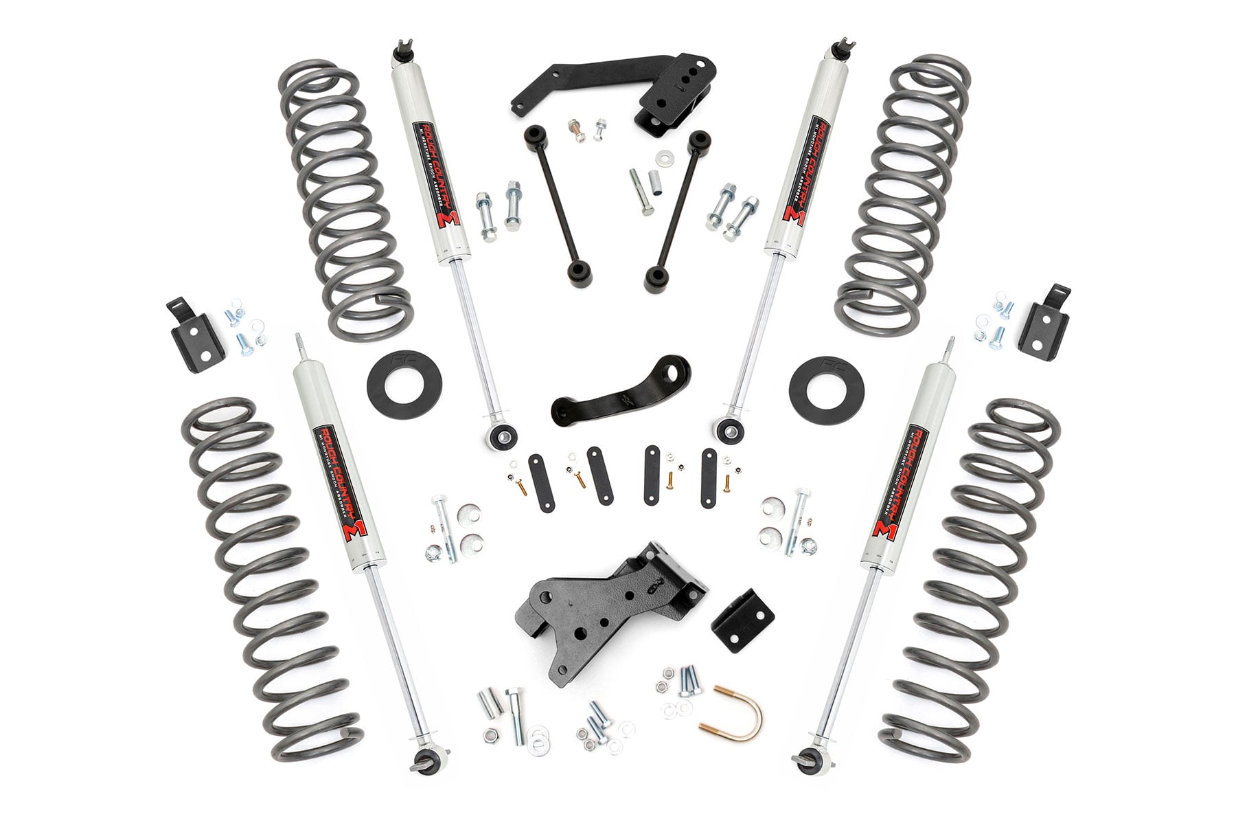 4 Inch Lift Kit | M1 | Jeep Wrangler Unlimited 2WD/4WD (2007-2018) by Rough Country