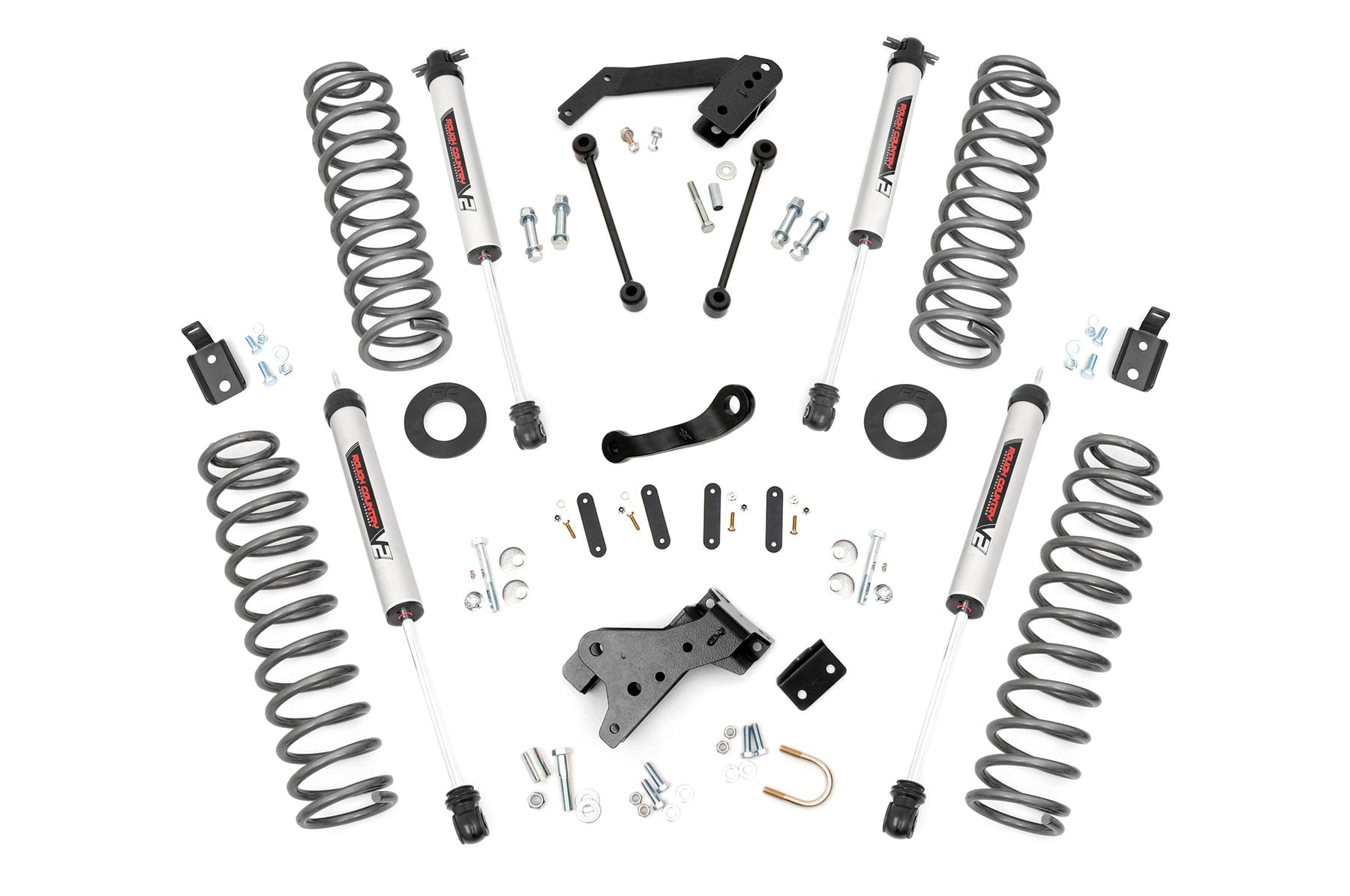 4 Inch Lift Kit | V2 | Jeep Wrangler Unlimited 2WD/4WD (2007-2018) by Rough Country