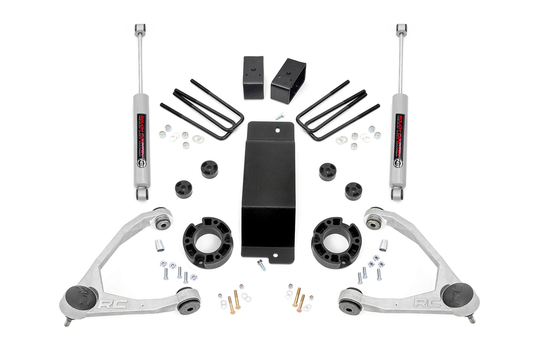 3.5 Inch Lift Kit | Alum/Cast Steel | Chevy/GMC 1500 (07-16) by Rough Country