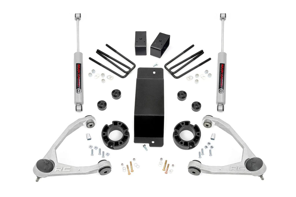 3.5 Inch Lift Kit | Alum/Cast Steel | Chevy/GMC 1500 (07-16) by Rough Country