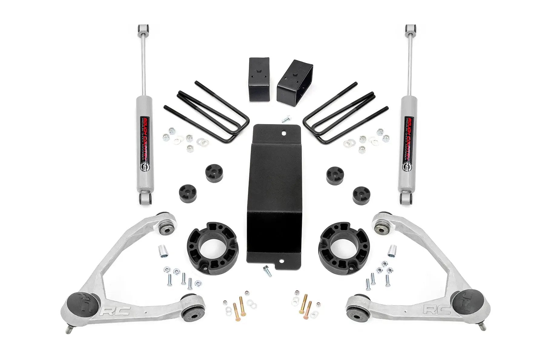 3.5 Inch Lift Kit | Alum/Cast Steel | Chevy/GMC 1500 (07-16) by Rough Country