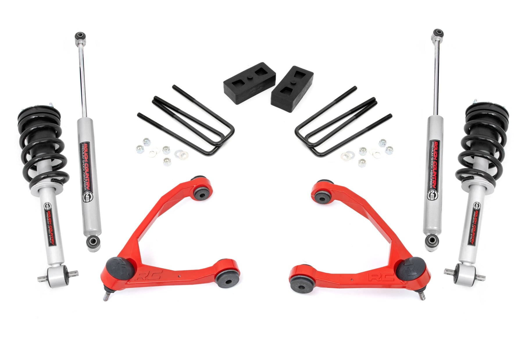 3.5 Inch Lift Kit | Cast Steel | N3 Strut | Chevy/GMC 1500 (14-16) by Rough Country