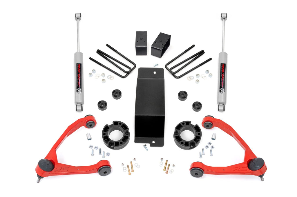 3.5 Inch Lift Kit | Alum/Cast Steel | Chevy/GMC 1500 (07-16) by Rough Country