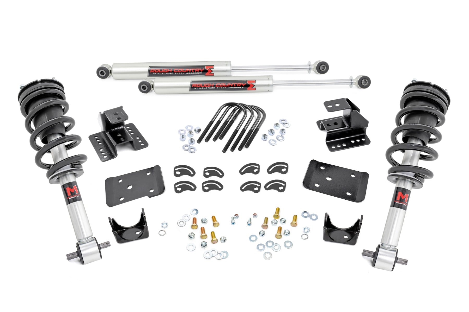 2 Inch Lowering Kit | 4 Inch Rear Lowering | M1 | Chevy/GMC 1500 (14-18 & Classic) by Rough Country