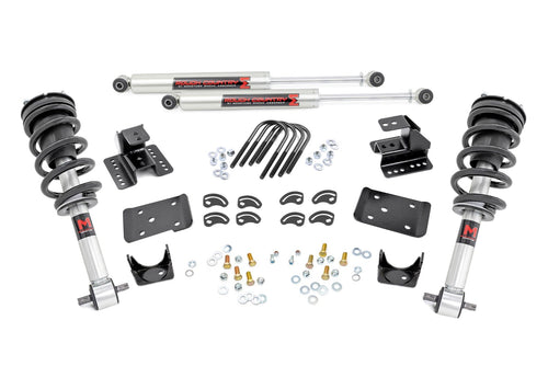 2 Inch Lowering Kit | 4 Inch Rear Lowering | M1 | Chevy/GMC 1500 (14-18 & Classic) by Rough Country