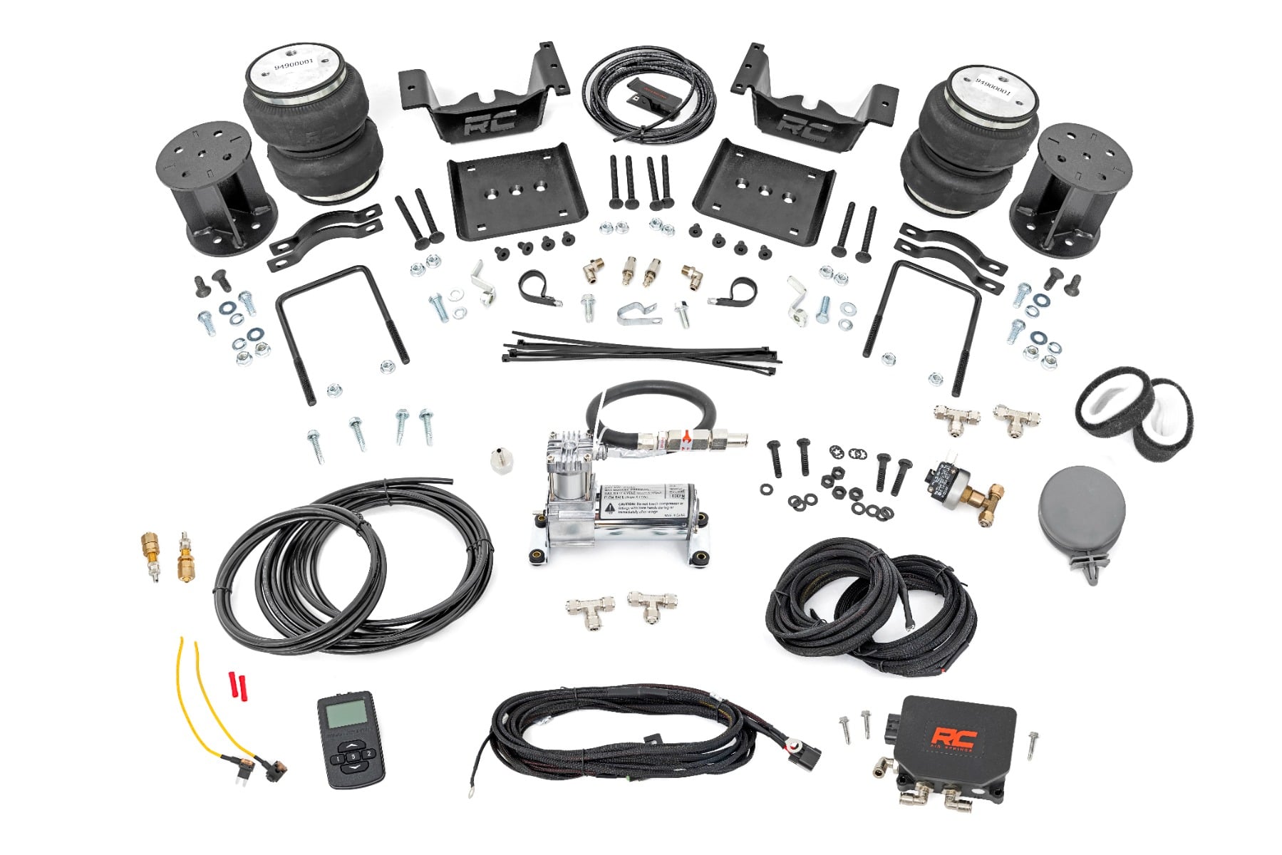 Air Spring Kit w/compressor | Wireless Controller | 5 Inch Lift Kit | Chevy/GMC 1500 (07-18) by Rough Country