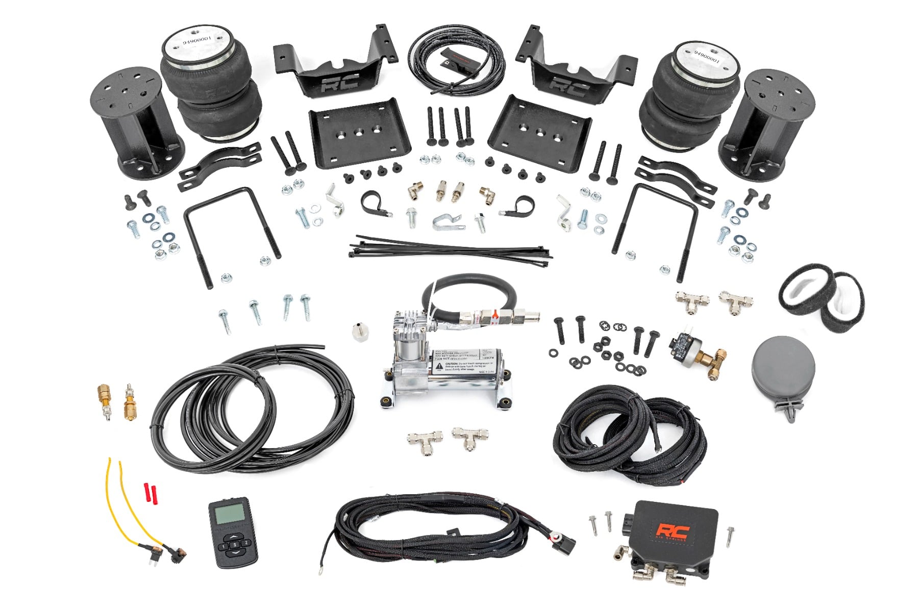Air Spring Kit w/compressor | Wireless Controller | 6-7.5 Inch Lift Kit | Chevy/GMC 1500 (07-18) by Rough Country