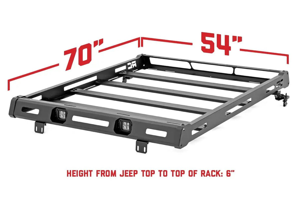 Roof Rack | Jeep Wrangler JK/Wrangler Unlimited (2007-2018) by Rough Country