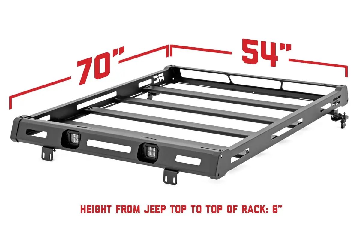 Roof Rack | Jeep Wrangler JK/Wrangler Unlimited (2007-2018) by Rough Country
