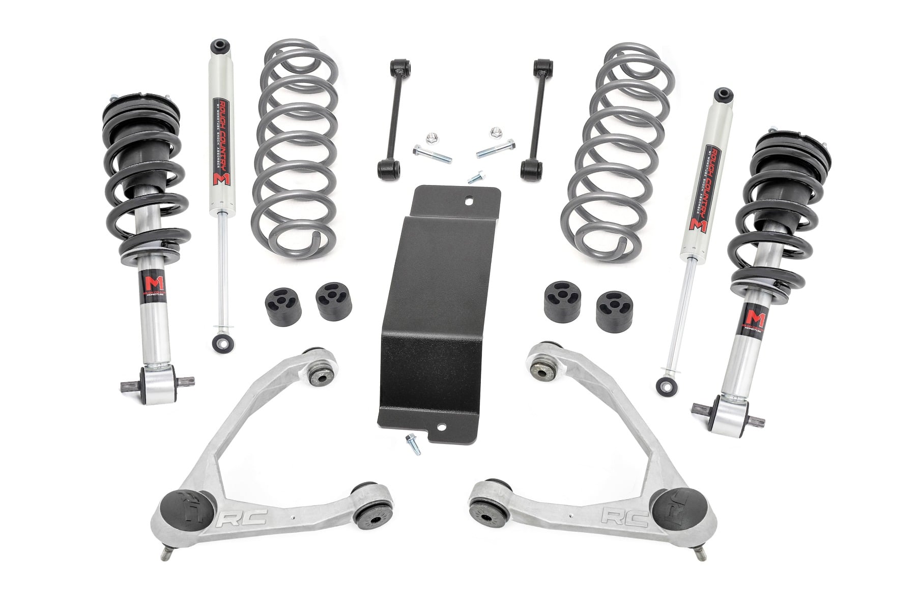 3.5 Inch Lift Kit | M1 Struts | Forged UCAs | Chevy/GMC SUV 1500 2WD/4WD (2007-2020) by Rough Country